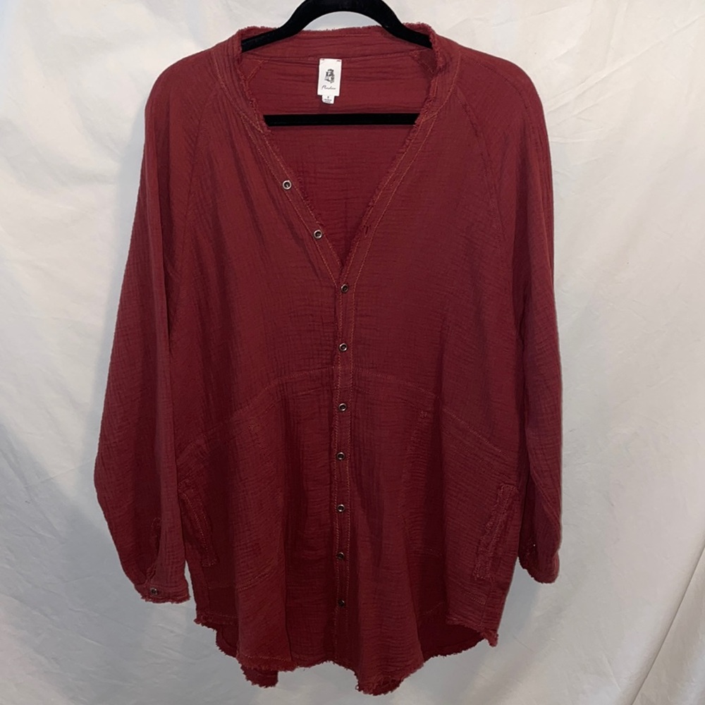 Kennedy Cotton Pocketed Button Down Tunic
- Size S
